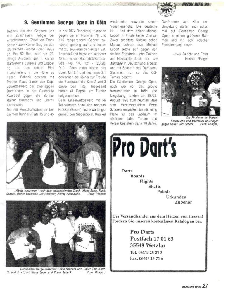 1994 NWDV Info